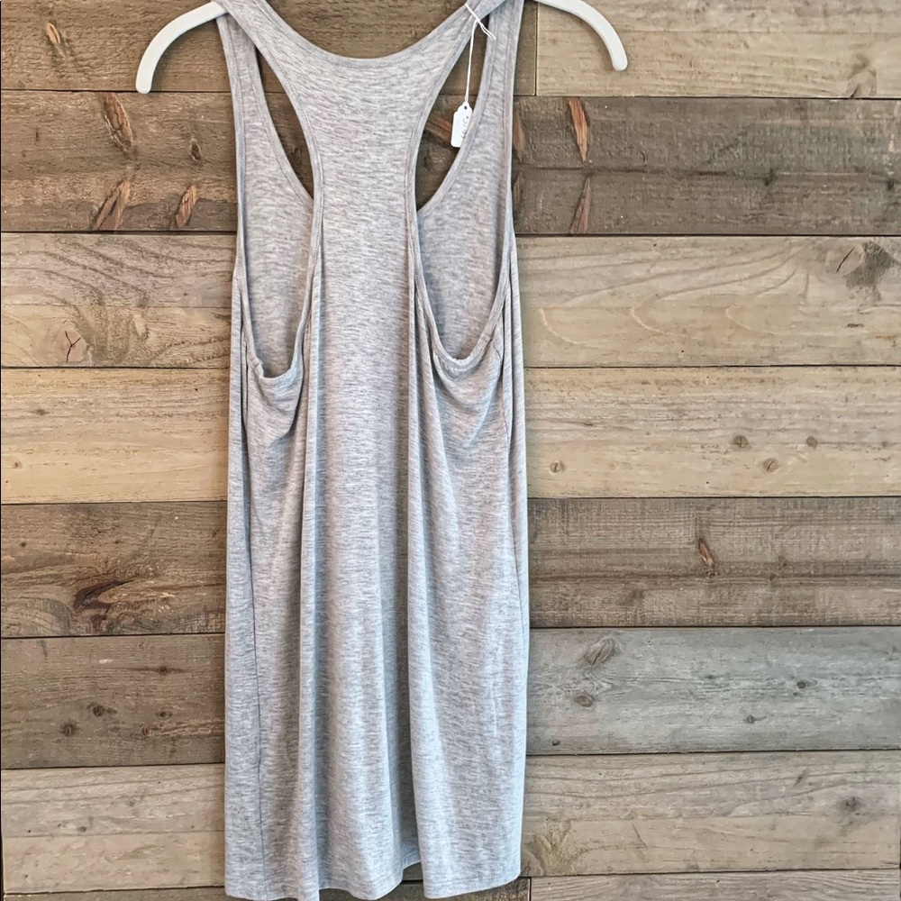 NWT “Love Latte” Cursive Script Racer Tank - Picture 2 of 4